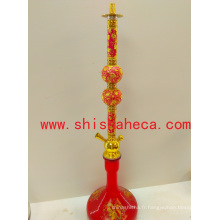 Rouge Chine Nouveau Design Nargile Fumer Pipe Shisha Narguilé